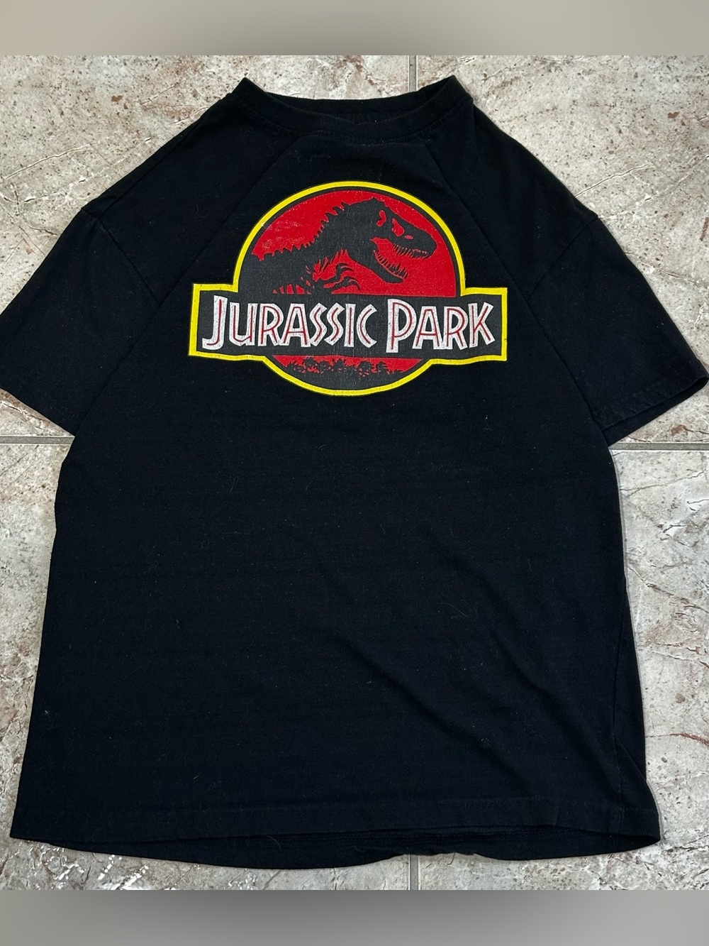 Jurassic Park Black Graphic Short Sleeve Tee